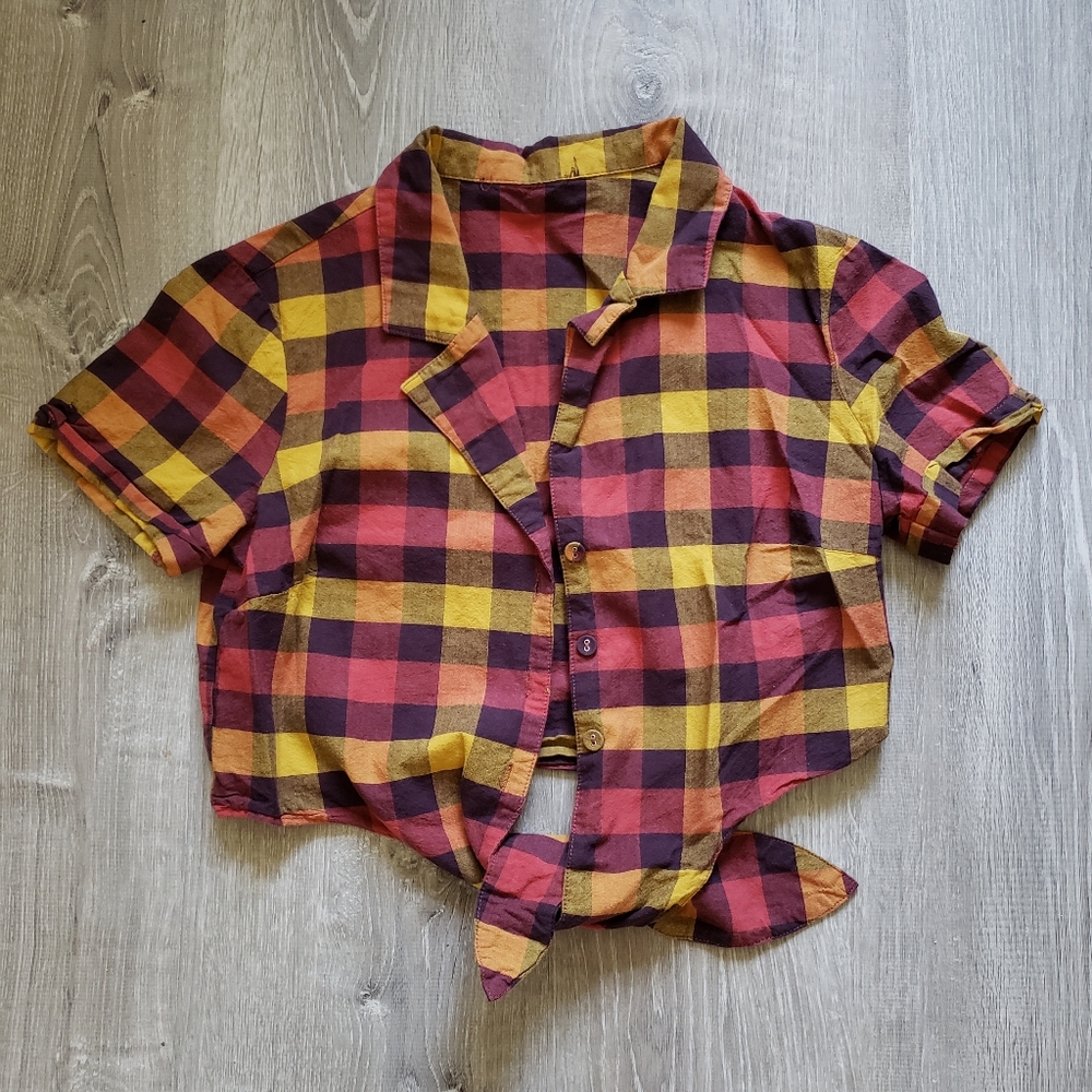 Plaid Crop Top